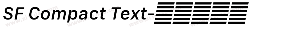 SF Compact Text字体转换